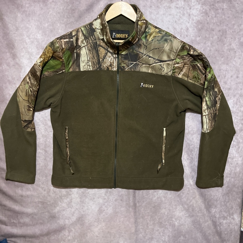 Rocky Brand Realtree Camouflage Full Zip Fleece size Xl